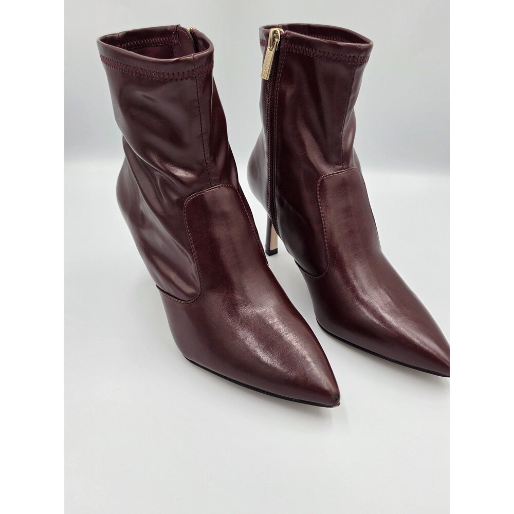 Jessica Simpson Women’s Size 6 Burgundy Pointed Toe Stiletto Ankle Boots New